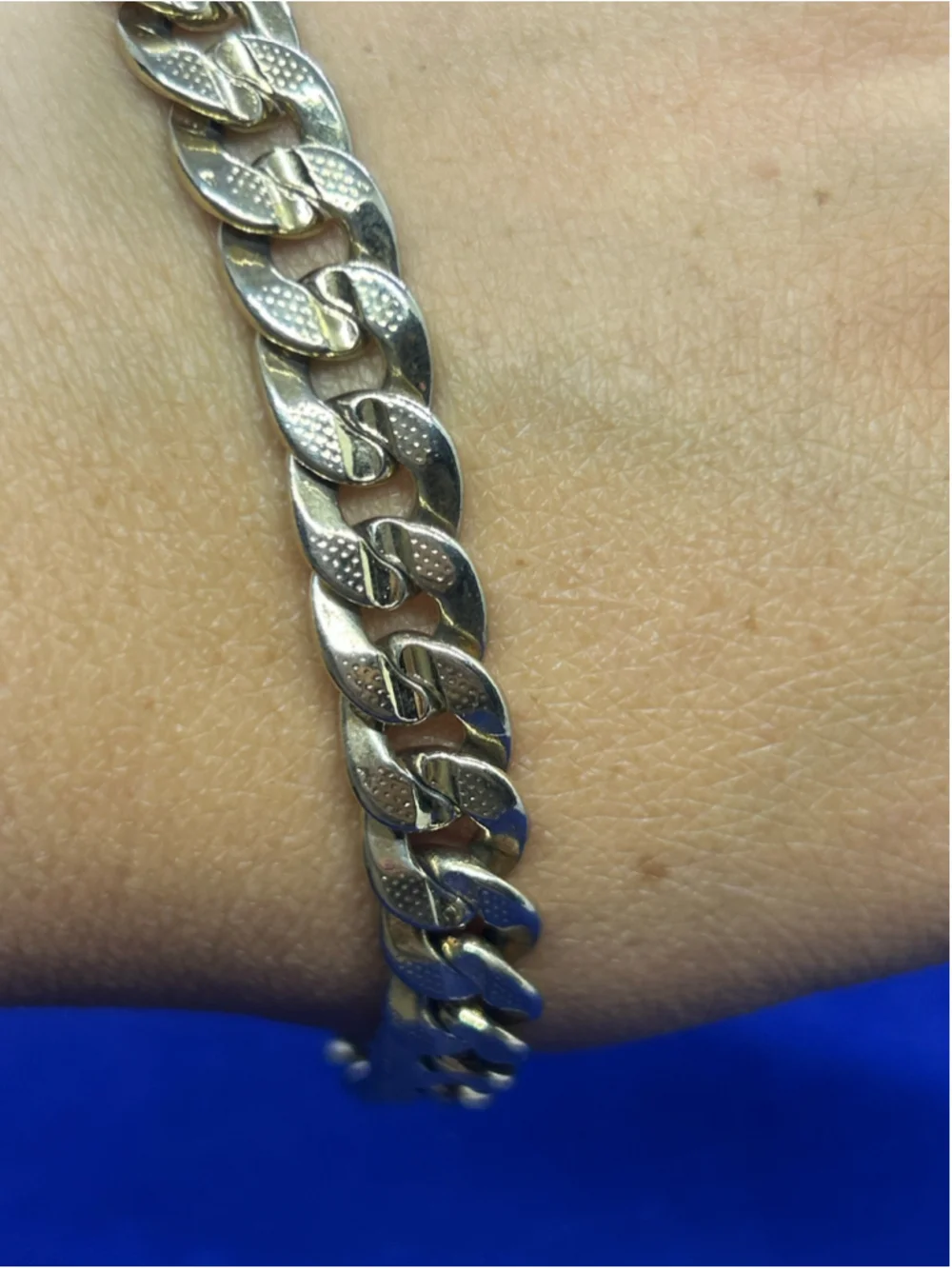 Unbranded 18K Gold Curb Chain Bracelet One Size